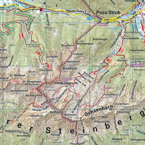 Produktbild: Freytag & berndt Wanderkarte WK 393 Loferer und Leoganger Steinberge, Nationalpark Berchtesgaden 1:50.000
