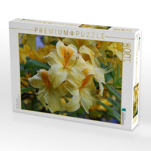Produktbild: CALVENDO Puzzle Gelber Rhododendron | 1000 Teile Lege-Gr&ouml;&szlig;e 64x48cm Foto-Puzzle f&uuml;r gl&uuml;ckliche Stunden