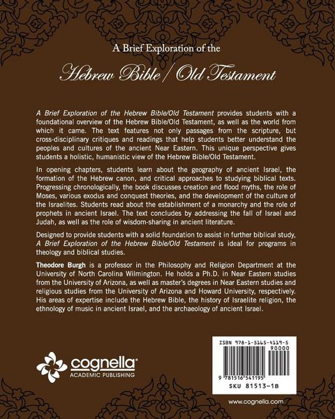 Produktbild: A Brief Exploration of the Hebrew Bible/Old Testament