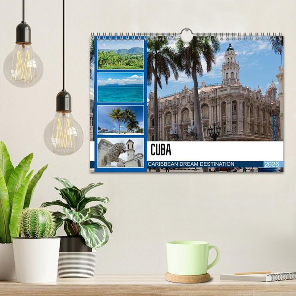 Produktbild: CUBA CARIBBEAN DREAM DESTINATION (Wall Calendar 2026 DIN A4 landscape), CALVENDO 12 Month Wall Calendar
