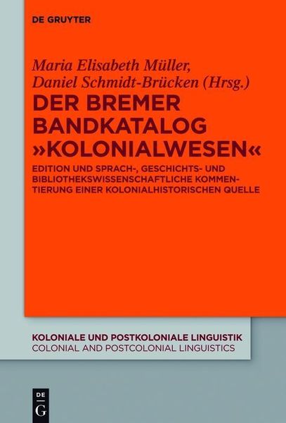 Produktbild: Der Bremer Bandkatalog "Kolonialwesen"