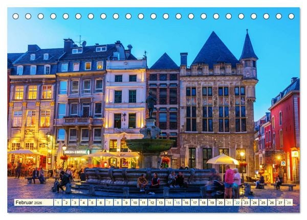 Produktbild: Aachen - die Kaiserstadt am Dreil&auml;ndereck (Tischkalender 2026 DIN A5 quer), CALVENDO Monatskalender