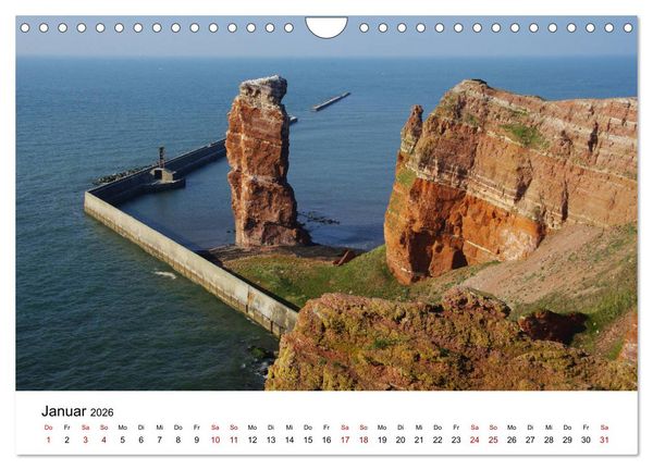 Produktbild: Deutsche Hochseeinsel Helgoland (Wandkalender 2026 DIN A4 quer), CALVENDO Monatskalender