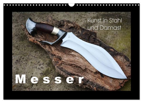 Produktbild: Kunst in Stahl und Damast - M e s s e r (Wandkalender 2027 DIN A3 quer), CALVENDO Monatskalender