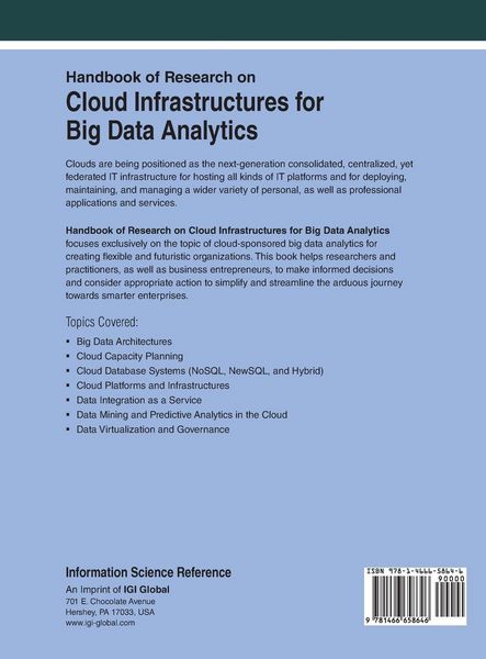 Produktbild: Handbook of Research on Cloud Infrastructures for Big Data Analytics