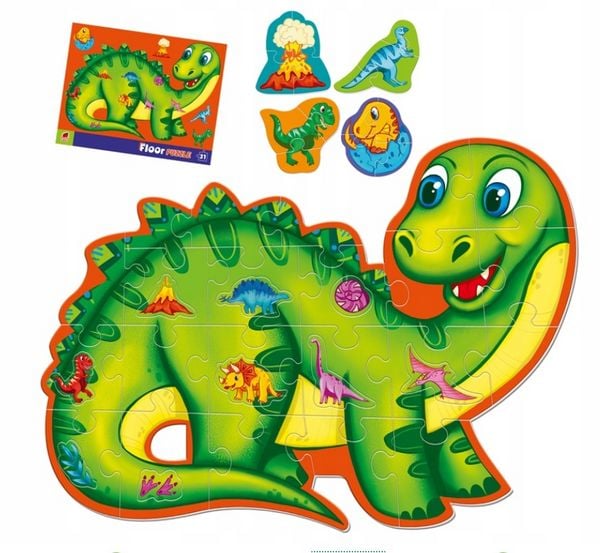 Produktbild: Puzzle Roter K&auml;fer Bodenpuzzle Dinosaurier RK7010-01