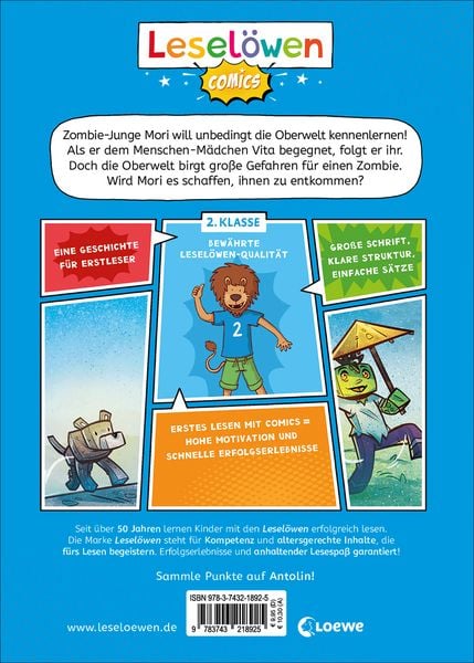 Produktbild: Leselöwen Comics 2. Klasse - Gefahr in der Oberwelt
