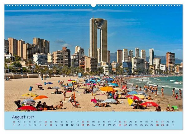 Produktbild: Benidorm (hochwertiger Premium Wandkalender 2027 DIN A2 quer), Kunstdruck in Hochglanz