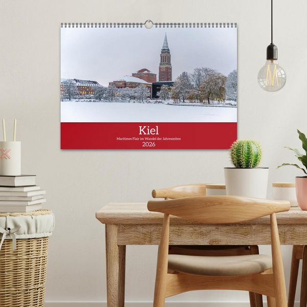 Produktbild: Kiel &ndash; Maritimes Flair im Wandel der Jahreszeiten (Wandkalender 2026 DIN A3 quer), CALVENDO Monatskalender