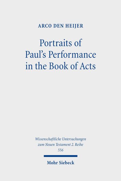 Produktbild: Portraits of Paul's Performance in the Book of Acts