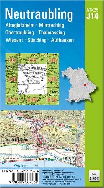 Produktbild: ATK25-J14 Neutraubling (Amtliche Topographische Karte 1:25000)