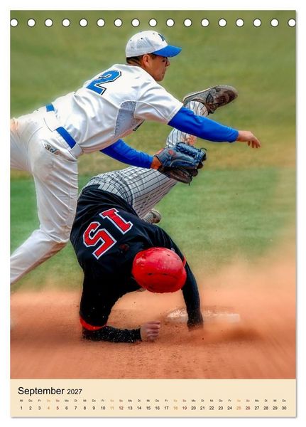 Produktbild: Baseball Power (Tischkalender 2027 DIN A5 hoch), CALVENDO Monatskalender
