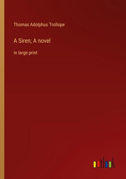 Produktbild: A Siren; A novel
