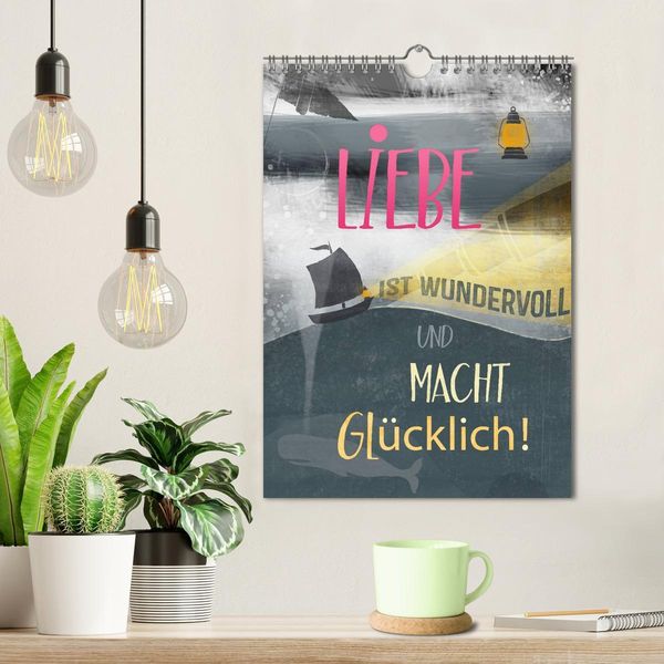 Produktbild: Liebe macht gl&uuml;cklich (Wandkalender 2026 DIN A4 hoch), CALVENDO Monatskalender