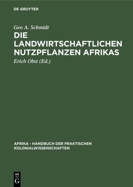 Produktbild: Die landwirtschaftlichen Nutzpflanzen Afrikas