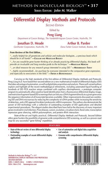 Produktbild: Differential Display Methods and Protocols