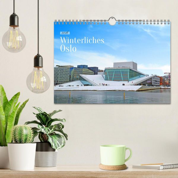 Produktbild: Winterliches Oslo (Wandkalender 2026 DIN A4 quer), CALVENDO Monatskalender