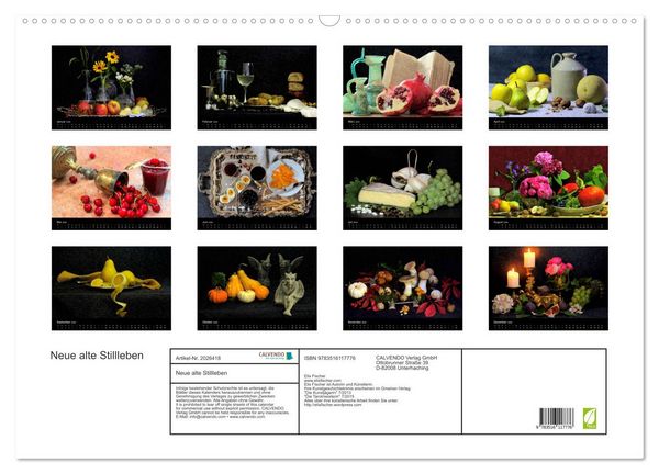 Produktbild: Neue alte Stillleben (Wandkalender 2026 DIN A2 quer), CALVENDO Monatskalender