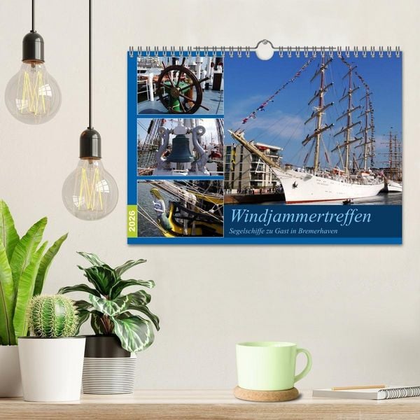 Produktbild: Windjammertreffen - Segelschiffe zu Gast in Bremerhaven (Wandkalender 2026 DIN A4 quer), CALVENDO Monatskalender
