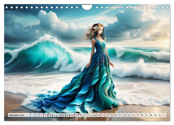 Produktbild: Harmony - Elegance in harmony of waves (Wall Calendar 2026 DIN A4 landscape), CALVENDO 12 Month Wall Calendar