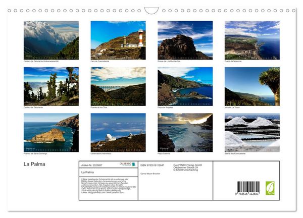 Produktbild: La Palma (Wandkalender 2026 DIN A3 quer), CALVENDO Monatskalender