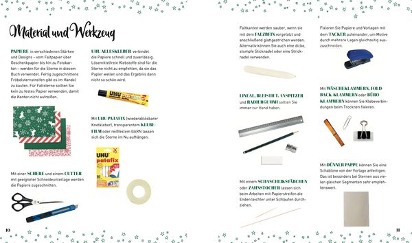 Produktbild: Weihnachtliche Papiersterne