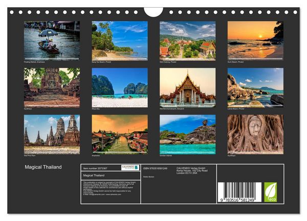 Produktbild: Magical Thailand (Wall Calendar 2026 DIN A4 landscape), CALVENDO 12 Month Wall Calendar