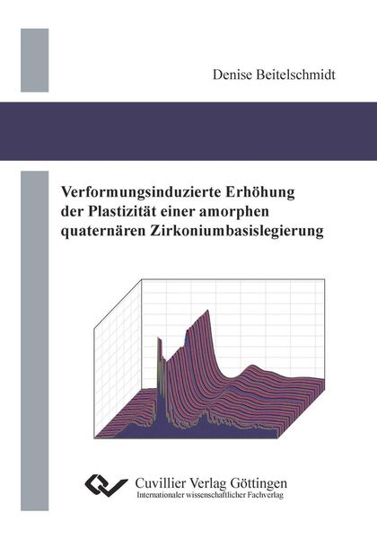 Produktbild: Verformungsinduzierte Erh&ouml;hung der Plastizit&auml;t einer amorphen quatern&auml;ren Zirkoniumbasislegierung
