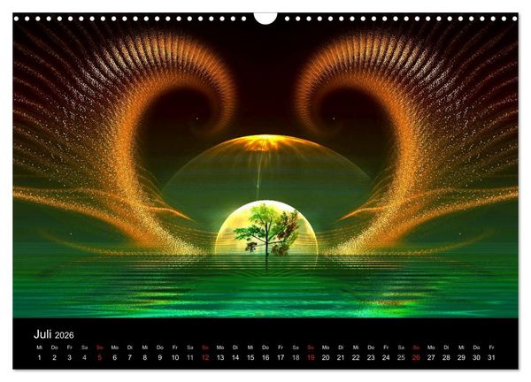 Produktbild: unbekannte Welten (Wandkalender 2026 DIN A3 quer), CALVENDO Monatskalender