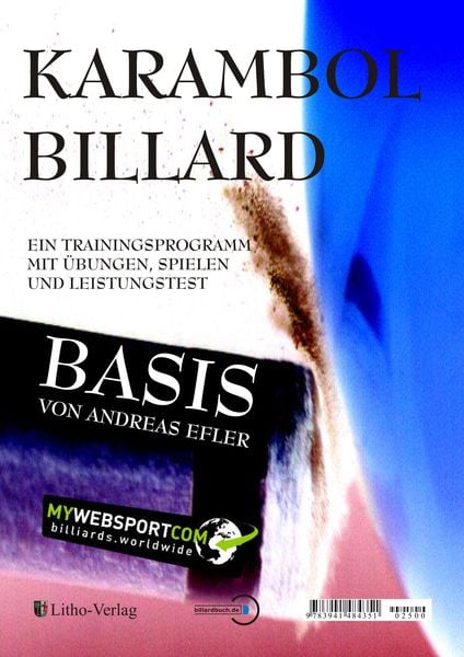 Karambol Billard Basis, Paperback von Andreas Efler, Litho, 978-3-941484-35-1