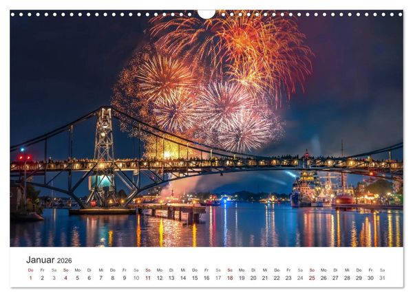 Produktbild: Nieders&auml;chsische K&uuml;ste - K&uuml;stenorte von Ostfriesland bis Bremerhaven (Wandkalender 2026 DIN A3 quer), CALVENDO Monatskalender