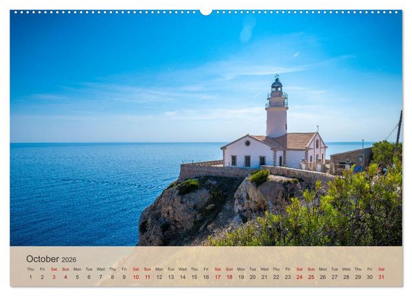 Produktbild: Mallorca - Pearl of the Mediterranean Sea (High Quality Premium Wall Calendar 2026 DIN A2 landscape),CALVENDO 12 Month Wall Calendar