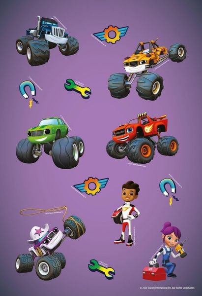Produktbild: Blaze und die Monstermaschinen: Superstarker Sticker- und Malspa&szlig;