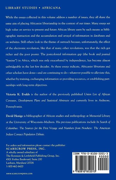 Produktbild: Africanist Librarianship in an Era of Change