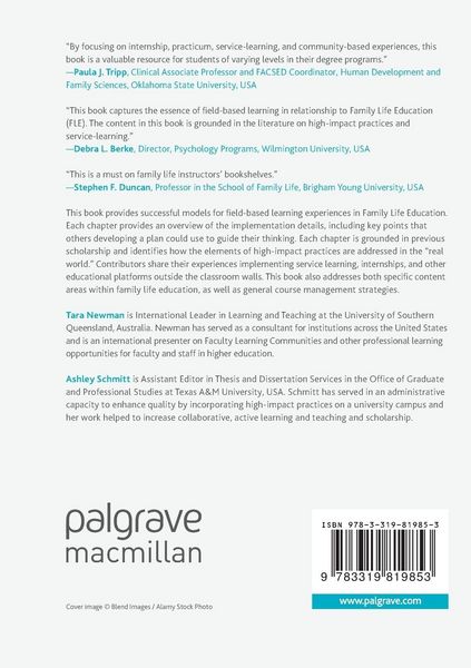 Produktbild: Field-Based Learning in Family Life Education