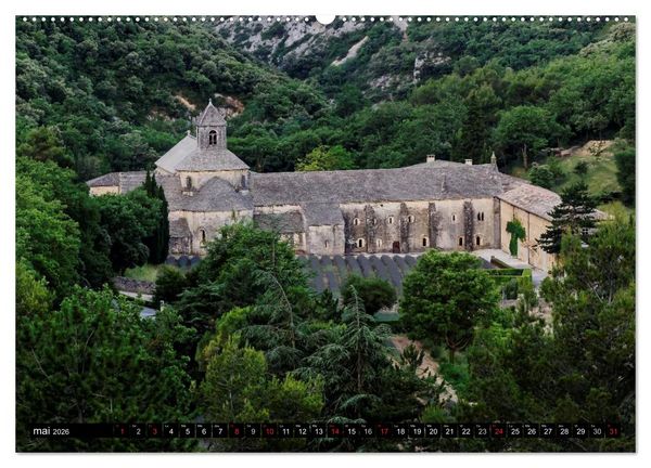 Produktbild: Un &eacute;t&eacute; en Provence dans le Luberon (Calendrier mural 2026 DIN A2 vertical) calendrier de bureau
