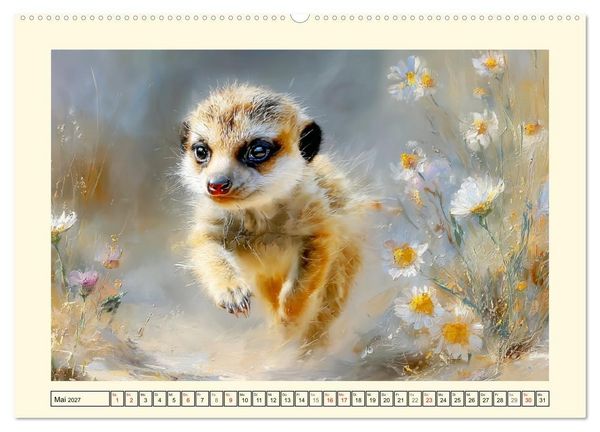 Produktbild: Erdm&auml;nnchen. Kleine Helden der Savanne (Wandkalender 2027 DIN A2 quer), CALVENDO Monatskalender