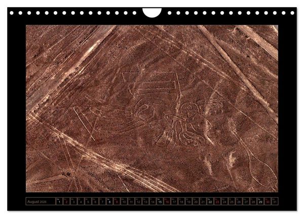 Produktbild: Die NAZCA Linien - Geheimnisvolle Figuren (Wandkalender 2026 DIN A4 quer), CALVENDO Monatskalender