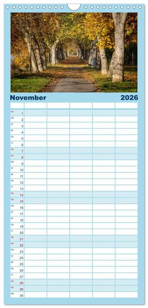 Produktbild: Familienplaner 2026 - B&auml;ume, der Atem der Natur mit 5 Spalten (Wandkalender, 21 x 45 cm) CALVENDO
