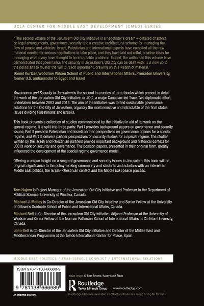 Produktbild: Governance and Security in Jerusalem
