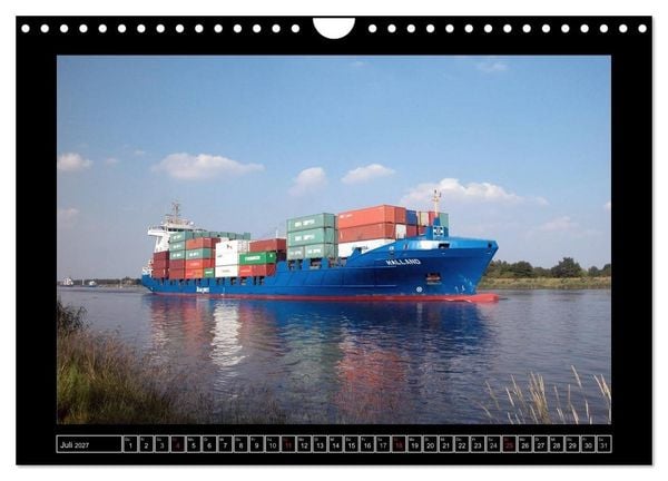 Produktbild: Containerschiffe (Wandkalender 2027 DIN A4 quer), CALVENDO Monatskalender