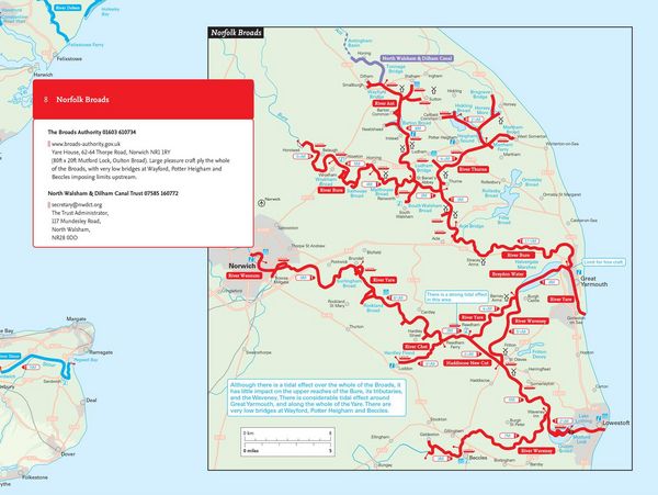 Produktbild: Nicholson Inland Waterways Map of Great Britain