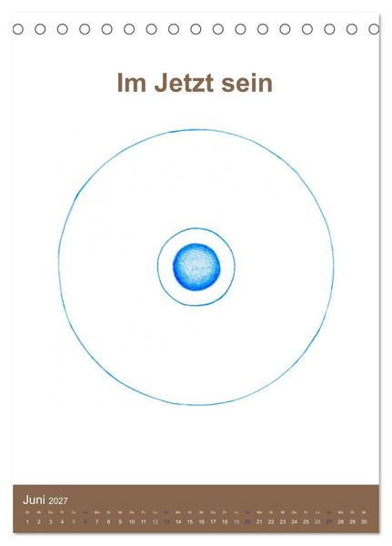 Produktbild: Delfinheilsymbole (Tischkalender 2027 DIN A5 hoch), CALVENDO Monatskalender
