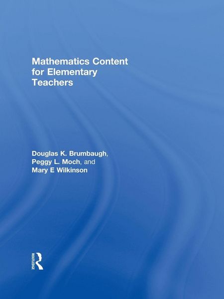 Produktbild: Mathematics Content for Elementary Teachers