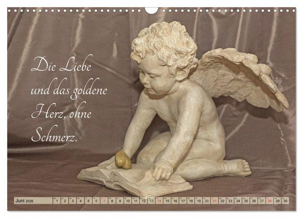 Produktbild: Engel - Die Worte der Liebe (Wandkalender 2026 DIN A3 quer), CALVENDO Monatskalender