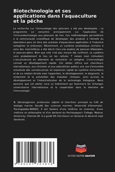 Produktbild: Biotechnologie et ses applications dans l'aquaculture et la p&ecirc;che