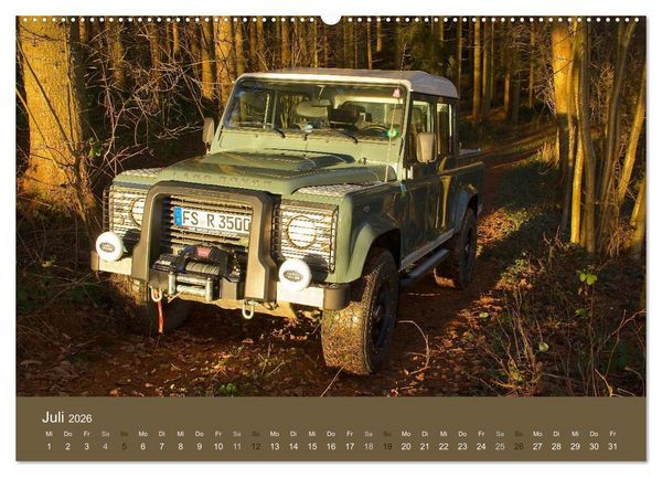 Produktbild: Defender f&uuml;r's Grobe (hochwertiger Premium Wandkalender 2026 DIN A2 quer), Kunstdruck in Hochglanz