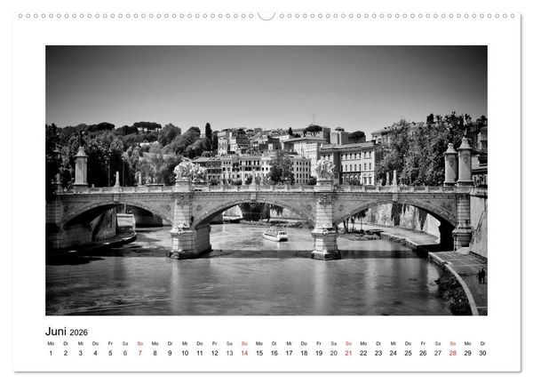 Produktbild: ROM Monochrom (Wandkalender 2026 DIN A2 quer), CALVENDO Monatskalender