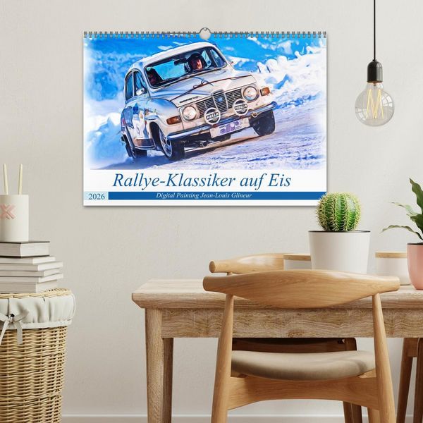 Produktbild: Rallye-Klassiker auf Eis (Wandkalender 2026 DIN A3 quer), CALVENDO Monatskalender