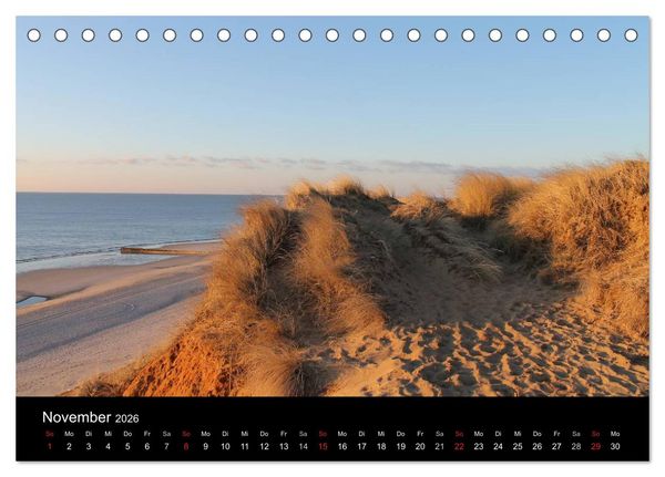 Produktbild: Sylt 2026 (Tischkalender 2026 DIN A5 quer), CALVENDO Monatskalender